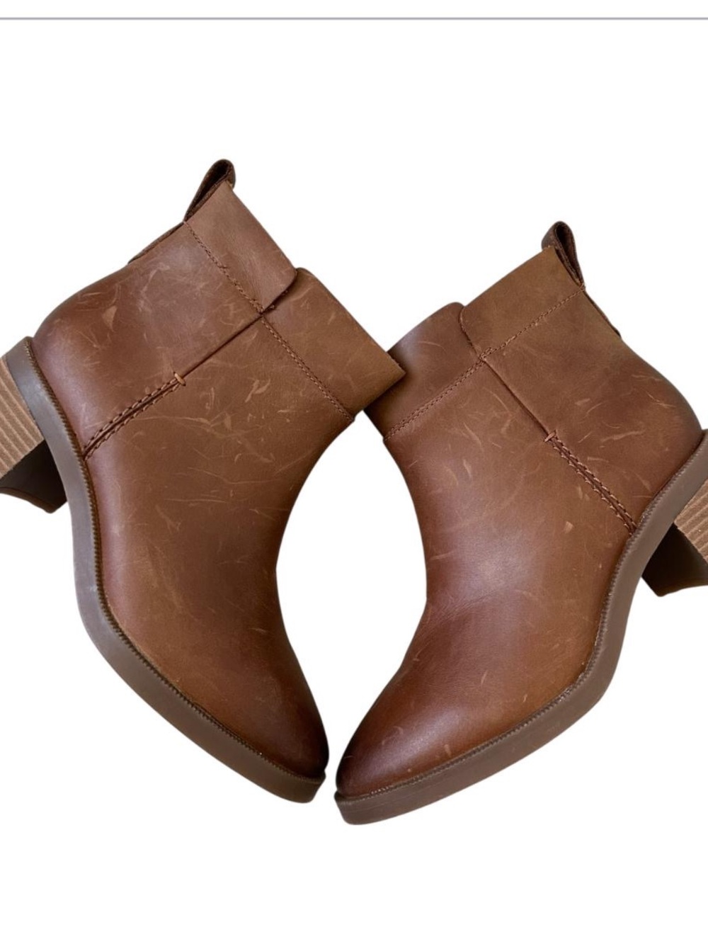 Clarks Lileigh Charm — Women's Casual Leather Boots, Brown (Size 6M)